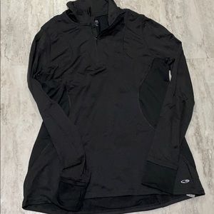 Black spandex workout sweater